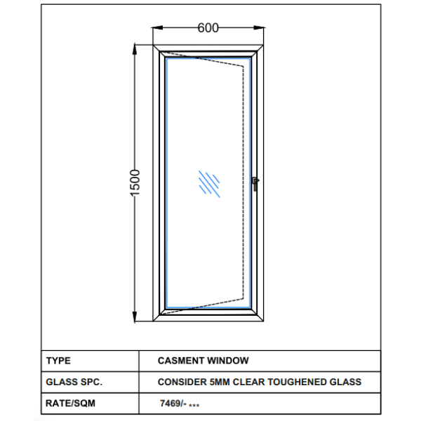 CONSIDER 5MM CLEAR TOUGHENED GLASS
