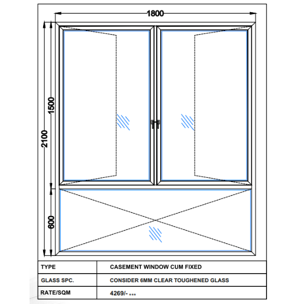 CONSIDER 6MM CLEAR TOUGHENED GLASS
