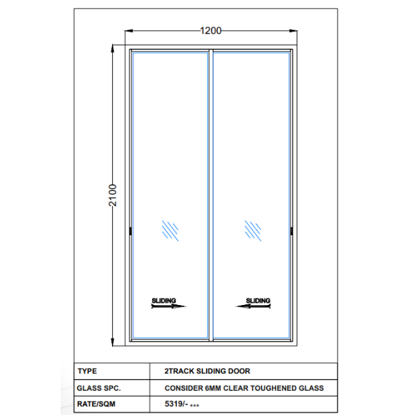 CONSIDER 6MM CLEAR TOUGHENED GLASS